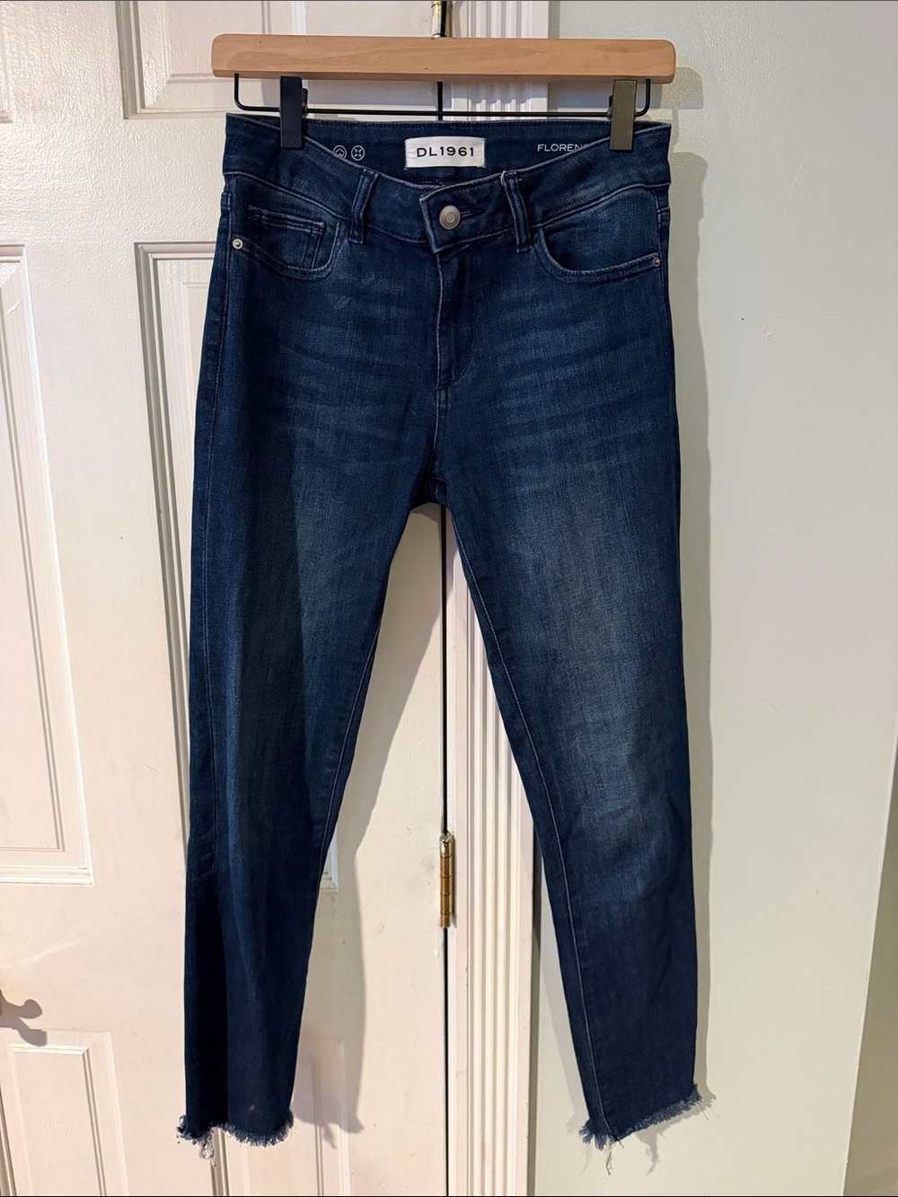 DL1961 Florence Ankle Crop Jeans in Dark Indigo